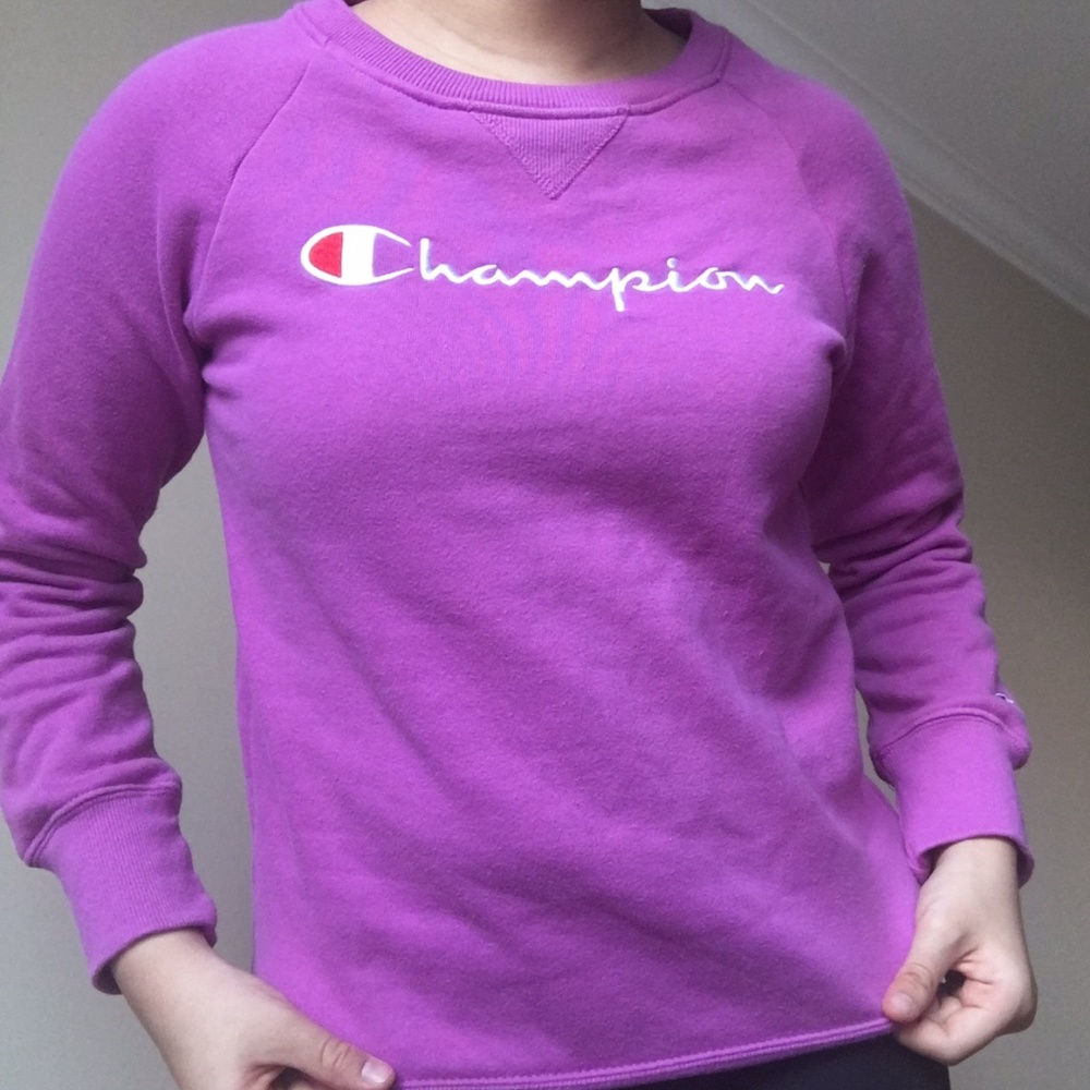 Purple Champion Crewneck